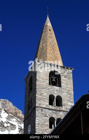 FRANCIA. SAVOIE (73) STAZIONE SCIISTICA VAL D'ISERE (HAUTE-TARENTAISE) MONTAGNA VANOISE. VECCHIO VILLAGGIO Foto Stock