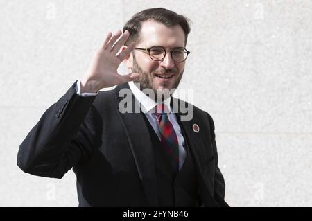 File photo datato 11/5/2021 del neo eletto dei laburisti scozzesi Paul Sweeney, che ha detto che non si preoccupava se vivesse o morì dopo essere stato depresso mentre cercava di sopravvivere alle prestazioni durante il blocco del coronavirus. Data di emissione: Sabato 29 maggio 2021. Foto Stock