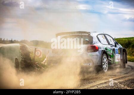 04 CAMILLI Eric, BURESI François Xavier, PH SPORT di Minerva Oil, Citroen C3, azione durante il Rallye du Touquet 2021, 1° round del Championnat de France des Rallyes 2021, dal 27 al 29 maggio a le Touquet, Francia - Foto Damien Saulnier / DPPI Foto Stock