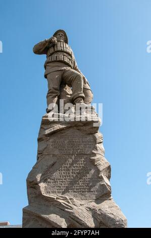 Memoriale ai 27 Lifeboatmen che hanno perso la vita nel dicembre 1886, cercando di salvare la vita dell'equipaggio della nave a vela tedesca 'Mexico' Foto Stock