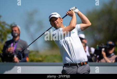 Farsoe, Danimarca. 29 maggio 2021. Bernd Wiesberger d'Austria in azione durante il 3° round del torneo europeo di golf made in Himmerland a Farsoe, Danimarca. Credit: Lars Moeller/ZUMA Wire/Alamy Live News Foto Stock