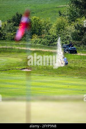 Farsoe, Danimarca. 29 maggio 2021. Bernd Wiesberger d'Austria in azione durante il 3° round del torneo europeo di golf made in Himmerland a Farsoe, Danimarca. Credit: Lars Moeller/ZUMA Wire/Alamy Live News Foto Stock