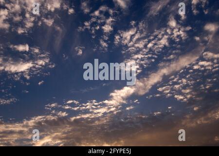 Un tramonto folle in Sud Africa, vista del Sud Africa Foto Stock