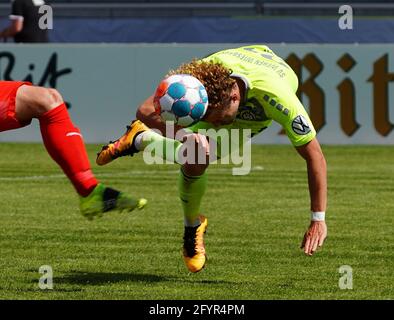 Haiger, Germania. 29 maggio 2021. 29.05.2021, SIBRE-Sportzentrum Haarwasen, Haiger, GER, Hessenpokal, TSV Steinbach vs. Wehen Wiesbaden, nella foto Benedetto Hollerbach (Wehen Wiesbaden) Credit: dpa/Alamy Live News Foto Stock