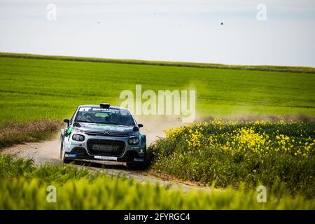 04 CAMILLI Eric, BURESI François Xavier, PH SPORT di Minerva Oil, Citroen C3, azione durante il Rallye du Touquet 2021, 1° round del Championnat de France des Rallyes 2021, dal 27 al 29 maggio a le Touquet, Francia - Foto Bastien Roux / DPPI Foto Stock