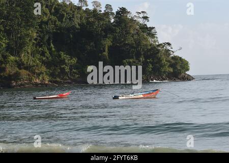 Spiaggia di Maracas, Costa Nord, Trinidad e Tobago Foto Stock