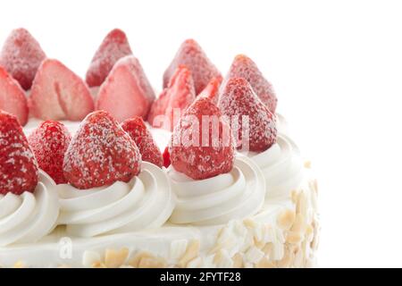 torta gelato alla fragola dolce Foto Stock