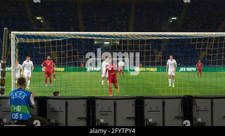 Kharkiv, Ucraina - 23 maggio 2021: La partita di calcio amichevole Ucraina vs Bahrain Foto Stock