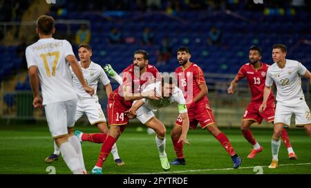 Kharkiv, Ucraina - 23 maggio 2021: La partita di calcio amichevole Ucraina vs Bahrain Foto Stock