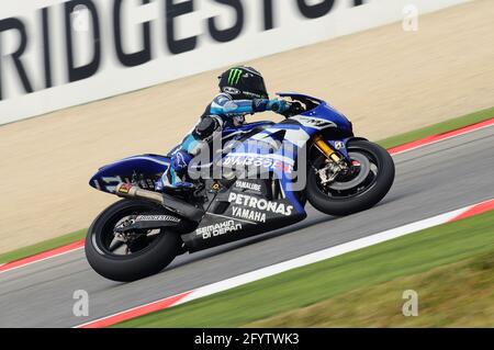 MISANO - ITALIA, 2 settembre 2011: Il pilota americano Yamaha ben Spies in azione al GP di San Marino 2011. Italia Foto Stock