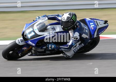 MISANO - ITALIA, 2 settembre 2011: Il pilota americano Yamaha ben Spies in azione al GP di San Marino 2011. Italia Foto Stock