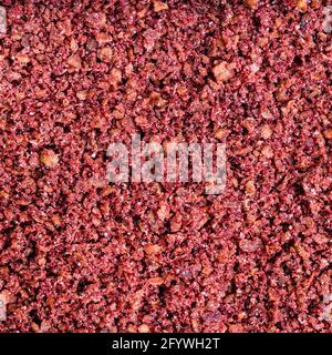 square food background - terreno sumac spezie primo piano Foto Stock