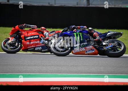 Mugello, Italia. 30 maggio 2021. Gare al Gran Premio d'Italia del MotoGP Oakley sul circuito del Mugello, Francia 30 maggio 2021 nella foto: Carreras del Gran Premio Oakley de MotoGP de Italia en el circuito de Mugello, Francia 30 de Mayo de 2021 POOL/ MotoGP.com/Cordon le immagini per la stampa saranno esclusivamente editoriali. Credito obbligatorio: © motogp.com credito: CORDON PRESS/Alamy Live News Foto Stock