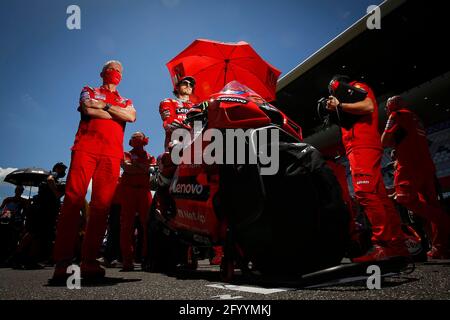 Mugello, Italia. 30 maggio 2021. Gare al Gran Premio d'Italia del MotoGP Oakley sul circuito del Mugello, Francia 30 maggio 2021 nella foto: Carreras del Gran Premio Oakley de MotoGP de Italia en el circuito de Mugello, Francia 30 de Mayo de 2021 POOL/ MotoGP.com/Cordon le immagini per la stampa saranno esclusivamente editoriali. Credito obbligatorio: © motogp.com credito: CORDON PRESS/Alamy Live News Foto Stock