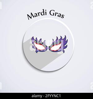 Carnevale di Mardi Gras Illustrazione Vettoriale