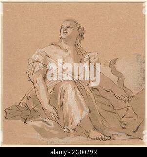 Seduto Juno sulle nuvole. Foto Stock