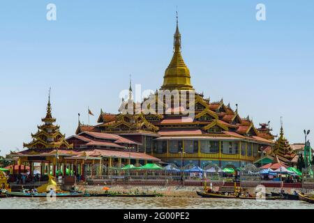 Phaung Daw Oo Pagoda, Lago Inle, Myanmar Foto Stock