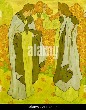 Paul ranson opera intitolata le due grazie - 1890. Foto Stock