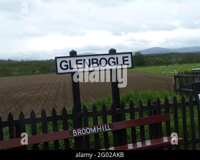 Segnale della stazione di Blenbogle Scotland Foto Stock