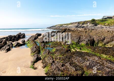 St. Finian's (Finan's) Bay Beach, Skellig Ring, County Kerry Foto Stock