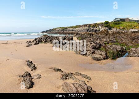 St. Finian's (Finan's) Bay Beach, Skellig Ring, County Kerry Foto Stock
