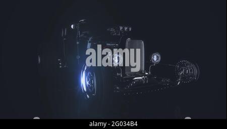 Hot Rod 3D render Foto Stock