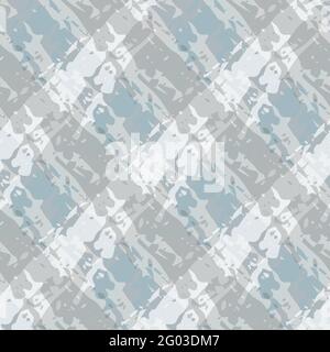 Sfondo con motivo senza giunture stile armatura con marmo vettoriale. Effetto pennello effetto cryss fondo croce. Grigio argento blu diagonale tessuto stile geometrico Illustrazione Vettoriale