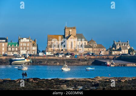 FRANCIA. MANICA (50) IL PORTO DI PESCA DI BARFLEUR Foto Stock