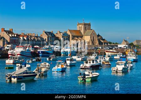 FRANCIA. MANICA (50) IL PORTO DI PESCA DI BARFLEUR Foto Stock