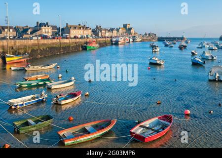 FRANCIA. MANICA (50) IL PORTO DI PESCA DI BARFLEUR Foto Stock