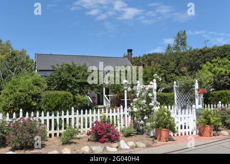 SAN JUAN CAPISTRANO, CALIFORNIA - 27 MAGGIO 2021: La Farm School di Los Rios Street offre la migliore esperienza culinaria da fattoria a tavola, cucina pratica Foto Stock