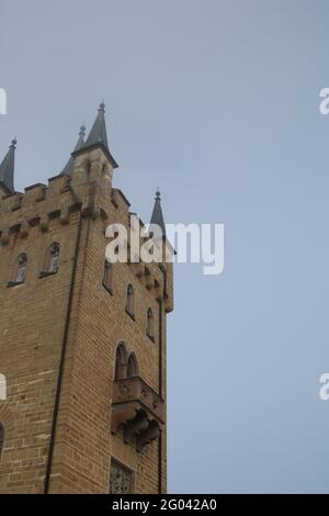 Castello di Hohenzollern a Bisingen, Germania Foto Stock