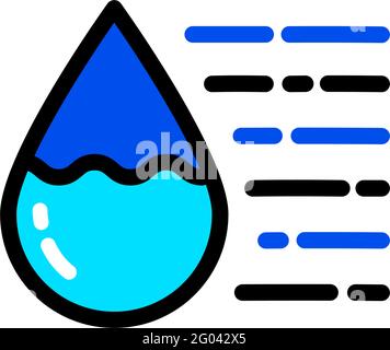 icona semplice di erogazione della bottiglia d'acqua in plastica Illustrazione Vettoriale