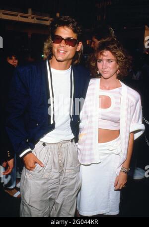 Rob Lowe e Melissa Gilbert Circa 1980's Credit: Ralph Dominguez/MediaPunch Foto Stock