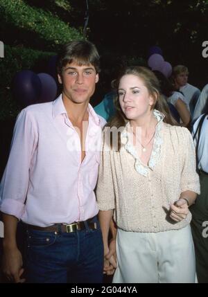 Rob Lowe e Melissa Gilbert Circa 1980's Credit: Ralph Dominguez/MediaPunch Foto Stock