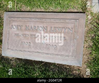 Corona del Mar, California, USA 29 Maggio 2021 UNA visione generale dell'atmosfera dell'attrice Marion Mack's grave al Pacific View Memorial Park al 3500 Pacific View Drive a Corona del Mar, California, USA. Foto di Barry King/Alamy Stock foto Foto Stock