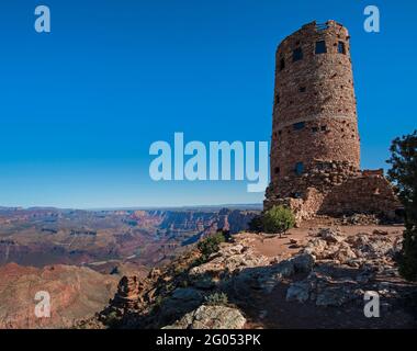 Vista sul deserto, South Rim, Grand Canyon National Park, Arizona Foto Stock
