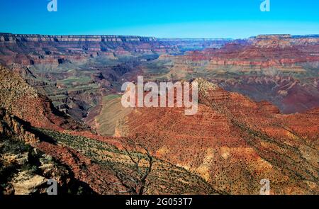 Vista sul deserto, South Rim, Grand Canyon National Park, Arizona Foto Stock