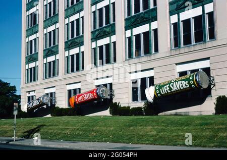 1970 America - Lifesaver Factory, Port Chester, New York 1976 Foto Stock