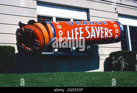 1980 America - Lifesaver Factory, Port Chester, New York 1982 Foto Stock