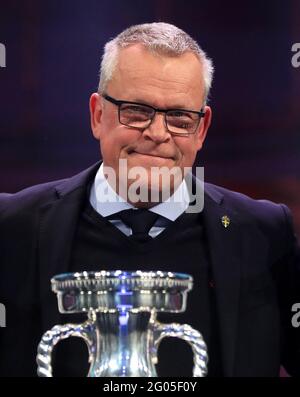 File foto datata 30-11-2019 della direttrice svedese Janne Andersson durante il pareggio Euro 2020 al Centro Espositivo Romexpo di Bucarest. Data di emissione: Martedì 1 giugno 2021. Foto Stock