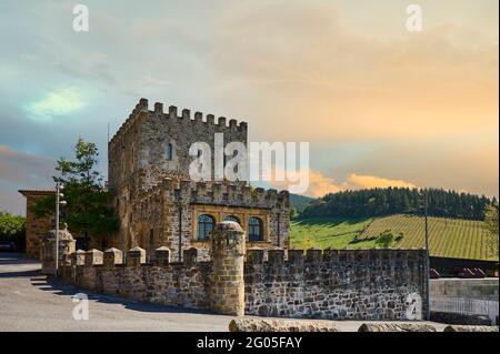 Casa de Juntas de Avellaneda, Sopuerta, Biscaglia, Paese Basco, Euskadi, Spagna, Europa Foto Stock