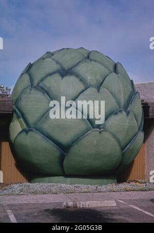 1990 America - Carciofo gigante, Castroville, California 1991 Foto Stock
