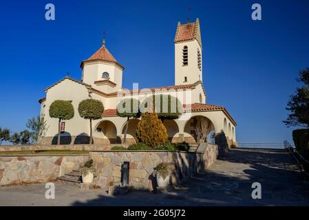 Santuario di Lourdes a Prats de Lluçanès (Osona, Barcellona, Catalogna, Spagna) ESP: Santuario de Lourdes en Prats de Lluçanès, Osona, Barcellona, Cataluña Foto Stock