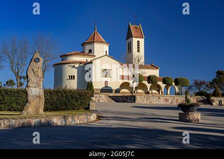 Santuario di Lourdes a Prats de Lluçanès (Osona, Barcellona, Catalogna, Spagna) ESP: Santuario de Lourdes en Prats de Lluçanès, Osona, Barcellona, Cataluña Foto Stock