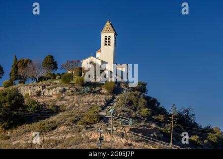 Santuario di Lourdes a Prats de Lluçanès (Osona, Barcellona, Catalogna, Spagna) ESP: Santuario de Lourdes en Prats de Lluçanès, Osona, Barcellona, Cataluña Foto Stock