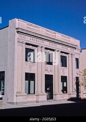 1980 Stati Uniti - Jackson state Bank, 2ndStreet, Jackson, Minnesota 1988 Foto Stock