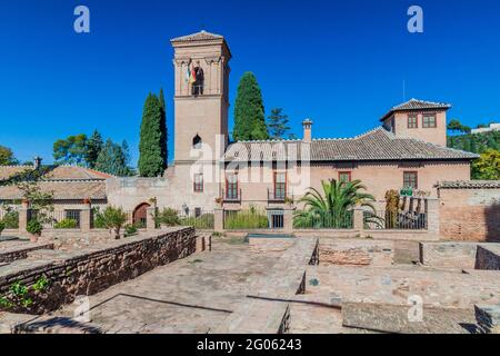 Convento di San Francisco presso la fortezza dell'Alhambra a Granada, Spagna Foto Stock