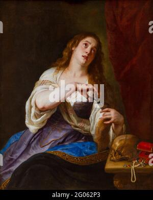 "Penitent Mary Magdalene" di Gaspar de Crayer (1584-1669). Museo di Belle Arti di Valenciennes, Francia. Foto Stock