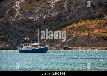 Agia Kiriaki Beach, Milos Island, Grecia, Milos, Cicladi, Grecia, Europa Foto Stock